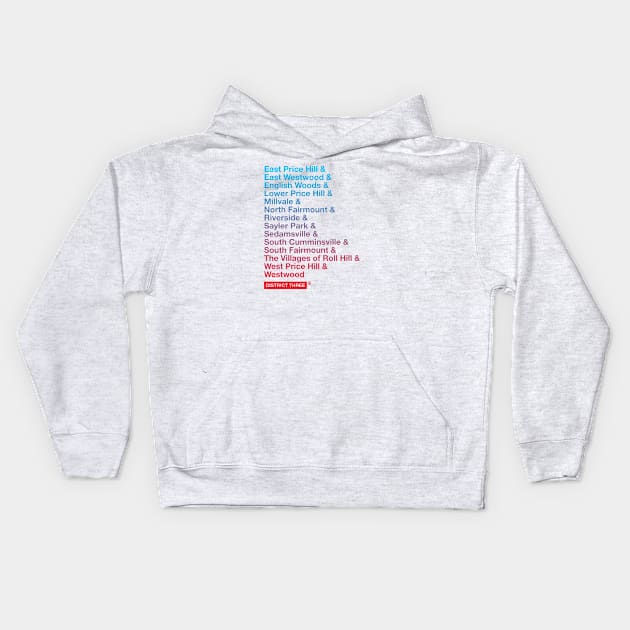 Cincinnati District 3 Kids Hoodie by madebyrobbycee